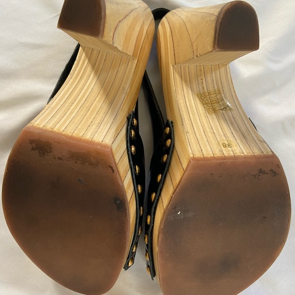 Miu Miu Patent Leather Wood Heels - Picture 12 of 14